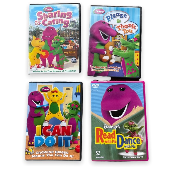 Barney DVD set of 4 - Picture 1 of 3